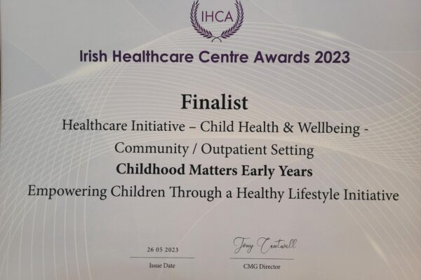 Shortlisted for 2023 Irish Healthcare Centre Awards under following category: